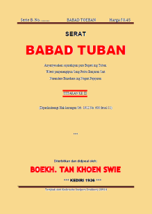 Cover Babad Tuban